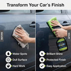 Care Car Wash Care Kit, Essential Car Cleaning Supplies, for Trucks, SUVs, and More, 5-Piece Set with Shampoo, Spray, Gel Wax, Microfiber Towels
