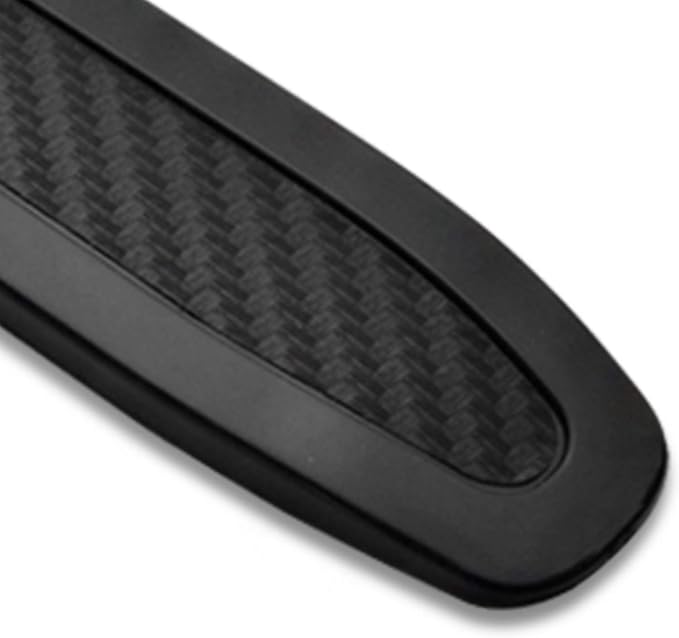 runmade 4Pcs Universal Car Truck SUV Rear Bumper Guard Side Anti-Scratch Protector Trim Black Rubber Strips (270mm x 30mm x 5mm)