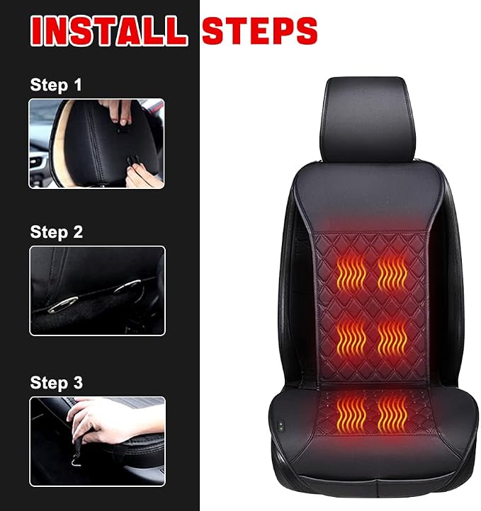 Universal Seat Cushion, Comfortable Seat Cover with Full Back Support in Winter