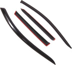 WD2-715 Dark Smoke 4 Pcs Set Window Visor (Outside Mount) Deflector Rain Guard Compatible with 2013-2017 Mazda CX-5