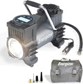 Portable Air Compressor, 12V DC Air Pump for Car Tires with Digital Tire Pressure Gauge, 120 Max PSI, Preset Pressure Feature, LED, and Digital Display