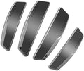 4Pcs High Glossy Slim Door Edge Guards Bumper Protector Trim Guard Sticker Molding for Motors Auto Vehicle (Metallic Silver)