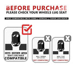 Golf Cart Wheel Lug Nuts for EZGO & Club Car, 1/2-20 Size,16 PCS Black Wheel Lug Nuts Suitable for Club Car & EZGO Golf Cart OEM# 1701160, 14723-G1, 1010984, 1701160