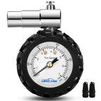 Presta Valve Gauge, Analog Presta Valve Bicycle Tire Pressure Gauge,100PSI/7Bar, Suitbale for Hybrid Bike Tire Inflation Range