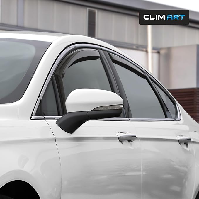 in-Channel Incredibly Durable Rain Guards for Ford Fusion 2013-2020, Original Window Deflectors, Vent Window Visors, Vent Deflector, 4 pcs. - 613112