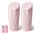 Car Trash Can, 2 Pack Leakproof Mini Garbage Bin with Lid, 40 Bags | Leakproof, Mini Car Garbage Bin, With Lid