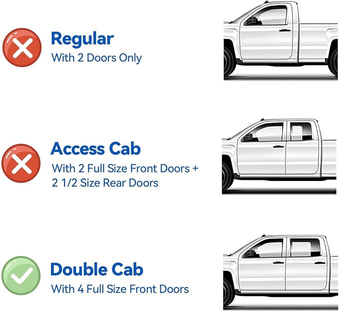 Window Visors Rain Guards for Toyota Tacoma 2005-2023 Double Cab/Full-Size Cab, Out-Channel Window Vent Wind Deflectors Visors Shades for 05-23 Tacoma Crew Cab