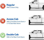 Window Visors Rain Guards for Toyota Tacoma 2005-2023 Double Cab/Full-Size Cab, Out-Channel Window Vent Wind Deflectors Visors Shades for 05-23 Tacoma Crew Cab