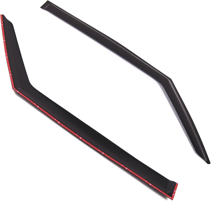 WD2-783 Dark Smoke 2 Pcs Set Window Visor (Outside Mount) Deflector Rain Guard Compatible with 2013-2016 Mini Paceman