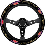 Royal Whisky Steering Wheel Cover, Non Slip Polyester Car Wheel Protector for Car SUV Truck, Universal 15 Inch