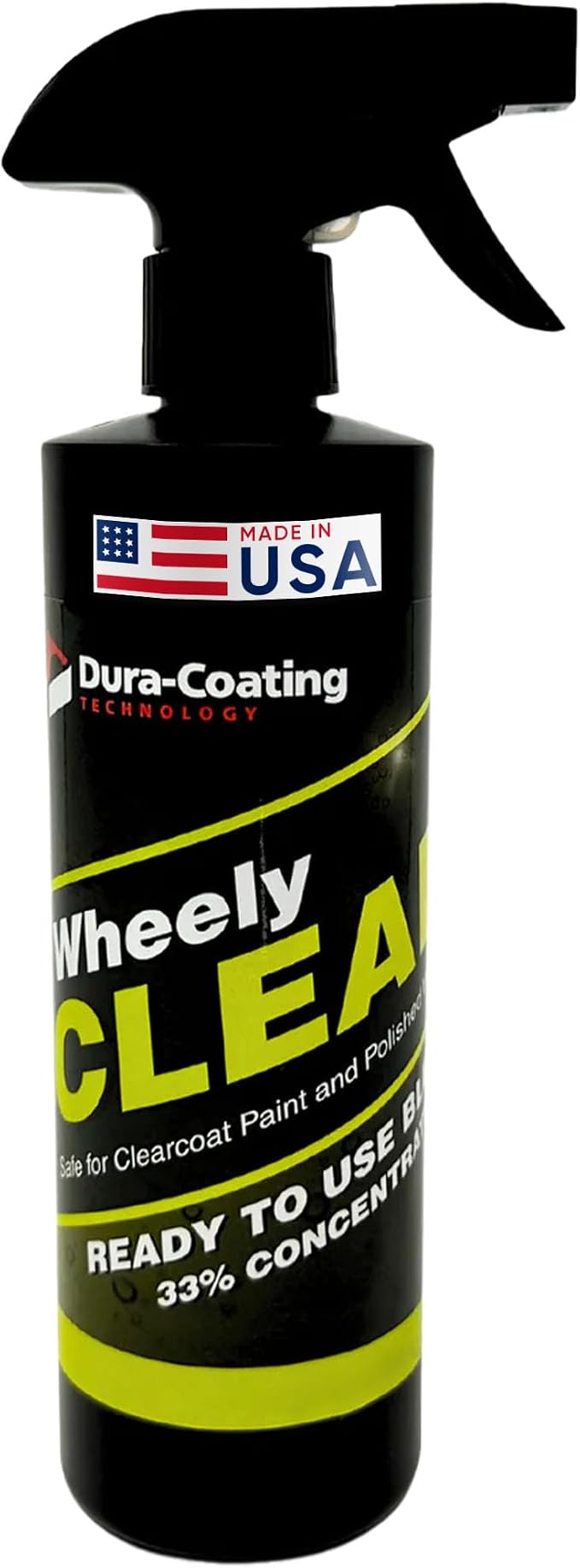 Wheely Clean - Professional Wheel Cleaner Spray - Ready-to-Use Tire Cleaner and Rim Cleaner - Suitable for Aluminum, Chrome, or Clear-Coated Wheels - Removes Brake Dust - 16 oz