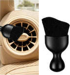 Car Interior Detailing Brush, Curved Soft Bristles Vehicle Removal Dust Collectors, Scratch-Free Automotive Cleaning Tool Accessories, Universal for Truck SUV Sedan (Black)