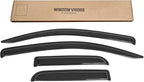Window Rain Guards Visors Shield for 2007-2021 Toyota Tundra Double Cab, Out-Channel Window Vent Wind Shades Deflectors for 07-21 Tundra Extended Cab