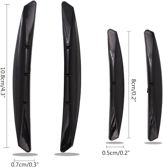 4Pcs Car Door Edge Guards Moulding Trim Edge Anti-Collision Strip Scratch Guard Car Door Protector for Most Cars (Black)