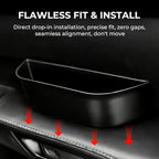 4PCS Door Side Storage Box for Lexus RX 350h 450h 500h 2023 2024 2025 Car Door Accessories, Front Rear Door Insert Organizer Tray Door Handle Storage (Black)