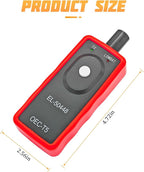 TPMS Relearn Tool for Car Tire Sensor, EL-50448 Tire Pressure Monitor Sensor Activation Reset Tool OEC-T5, System Programming Training for Most Series Vehicles (Red)