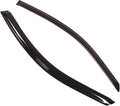 WD2-215 Dark Smoke 2 Pcs Set Window Visor (Outside Mount) Deflector Rain Guard Compatible with 2008-2012 Honda Accord Coupe