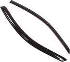 WD2-215 Dark Smoke 2 Pcs Set Window Visor (Outside Mount) Deflector Rain Guard Compatible with 2008-2012 Honda Accord Coupe