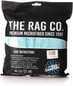 The Liquid8r, Absorbent 70/30 Blend Microfiber Drying Towel for Cars, Trucks, and SUVs, Safe for Detailing, Scratch-Free, Twist Loop, 1100 GSM, 16x16 Inches, Aqua Blue/Grey, 2-Pack