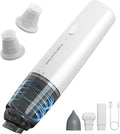 Handheld Vacuum Cordless, Car Vacuum Portable with 2 Suction Modes, Blow & Suction 2-in-1, Mini Vacuum Cleaner Rechargeable for Car, Home, Pet Hair, Office, Desk, Keyboards (White)