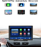 9 Inch Wireless CarPlay Screen for Car, CarPlay & Android Auto Touch Screen Car with Backup Camera, Bluetooth, Navigation, Mirror Link Voice Control
