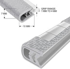 13Ft(4M) Long Car Door Edge Guards, U Shape Edge Trim Rubber Seal Protector Car Door Protection Anti-Collision Rubber Clips Easy to Cut No Need Adhesive Fit for Most Vehicles| Grey