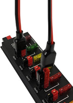 6 Out Power Pole Distribution Block Power Splitter Distributor Source Strip | 1 in 6 out Connector Power Divider Power Board 40Amp