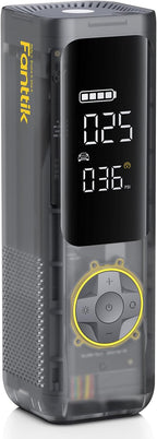 Fanttik X8 APEX Tire Inflator Portable Air Compressor, 1 Min Fast Inflation, 150PSI Cordless Tire Inflator with LED Dual Screen, Handed Inflator for Car, Bike, Motorcycle, Mechanical Gray
