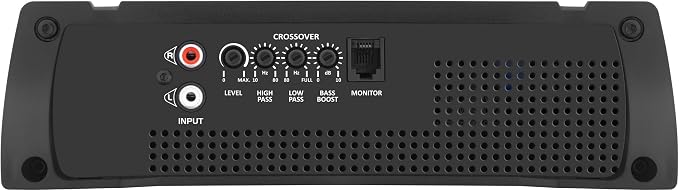 HD 3000 1 Ohm 1 Channel 3000 Watts RMS MAX, Full Range Car Audio, Monoblock, LED Monitor Indicator, Class D Amplifier, Crossover, White 3k amp, Sound Quality