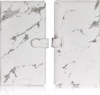 Car Registration and Insurance Card Holder, Vehicle License Document Glove Box Compartment Organizer, Interior Car Accessories for Women Men (Marble Grey)