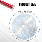 Car Door Edge Guards, Car Door Protector, 32Ft Rubber Seal Protector U Shape Edge Trim, Anti-Collision Auto Door Entry Guard Protective Strip Universal for Most Vehicles (Transparent, 10M)