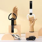 2 Pieces Rings Heart Shaped Car Handle Straps Drift Charm Rear Bumper Warning Ring Decor Subway Bus Broken Heart Handle for Car Interior (Black, White)
