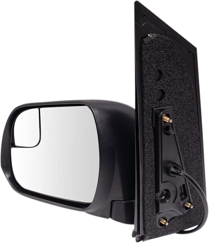 2 Piece Driver and Passenger Side Mirror Assembly Set Electric Adjustment Non-Heated No Memory Textured Compatible with 2015-2018 Toyota Sienna TO1320338 TO1321338