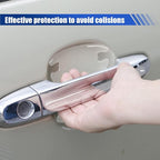 8PCS Transparent Car Door Handle Protector, Waterproof Car Door Cup Paint Guard Sticker, Self-Adhesive Auto Body Exterior Anti-Scratch Protection Trim for Cars, SUVs, Trucks (DoorCup)