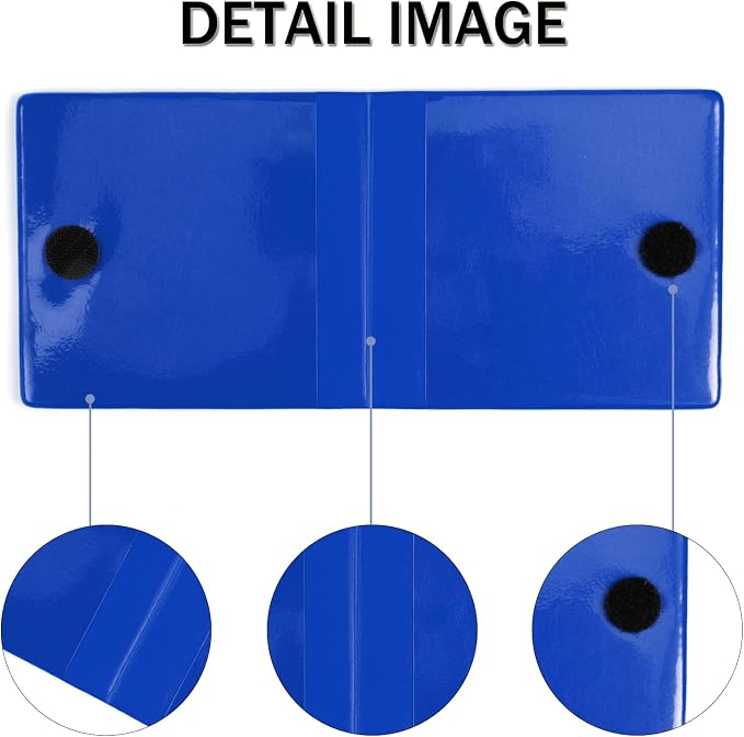 Car Registration and Insurance Card Holder, Vehicle Glove Box Car Organizer, Interior Car Accessories for Documents, Cards, License - 2 Pack