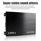 Car Power Amplifier 4-Channel Amplifier Stereo Audio Amp 12V (4 Channel - 13 inch)