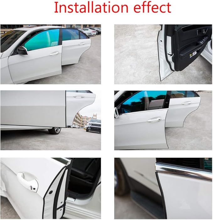 U Shape Car Door Moulding Protector Strip Edge Guard Trim Seal | 16ft 5M U Shape Auto Rubber Protect Stripping Anti-Scratch Anti-Collision Guards Blue