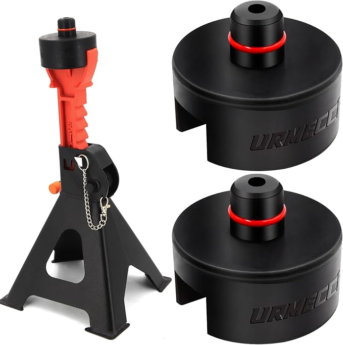 Car Jack Stand Adapters for Tesla Model 3 model3 Model Y modely Model S and Model X, Axle Jack Stand Adapter Pucks, Rubber Jack Pad Pucks Lifting Plugs - fits 3 Tons Jackstand, Set of 2