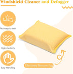 8 Pcs Car Windshield Defogger Sponge Window Cleaner Tool for Car Windshield Mirrors Glass No Scratch Absorbent Defogger Chamois Sponge Bulk Auto Wash Cleaning Supplies