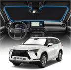 for Toyota Land Cruiser Sun Shade Windshield Cover - Custom Fit Land Cruiser Accessories 2024 2025 2026 Sunshade Foldable UV Protection & Heat Shield Sun Visor Accessories