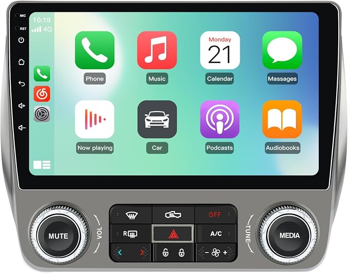Android Car Stereo for Chevrolet Chevy Camaro 2010 2011 2012 2013 2014 2015, 9" Touch Screen Radio Upgarde WiFi Bluetooth Online GPS Navigation CarPlay Android Auto, 2GB+64GB