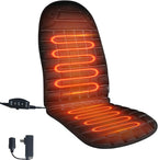 Seat Cushion, Full Back and Seat Cover, Office Chair Pad for Winter Gift (Black)