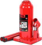 10 Ton / 20000 lbs Lifting Automotive Welded Hydraulic Bottle Jack for Car SUV Pickup Truck, Auto Repair, with Manual Handle, Red