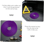 32ft(10m) Anti-Scratch Car Door Edge Guards: U-Shaped Edge Protector Strip for Auto Vehicles Door Rubber Seal Trim Build in Metal Sheet for Most Car Rucks SUV No Glue Installation, Purple