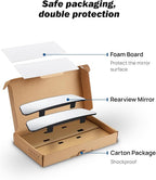Rearview Mirror, 2 pack 12 Inch Panoramic Interior Clip-on Wide Angle Convex Rear View Mirror, Reduce Blind Spot Effectively for More Car SUV Trucks -Clear