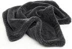 1200GSM Microfiber Car Drying Towel, Double-Twist Loop, Ultra-Absorbent, Quick-Dry, Lint- & Streak-Free, Scratch-Safe, for Car Wash & Detailing (1 Pack) (Dark Grey, 16" x 16")