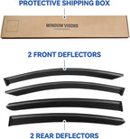 Window Visors Rain Guards for 2016-2022 Honda HRV, Out-Channel Window Vent Wind Deflectors Visors Shades for 16-22 HR-V