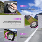 2PCS Blind Spot Mirrors, Convex Car Mirror, 2" Round HD Glass Convex Rear View Mirrors with Frame, 360 Degree Wide Angle Side Rear View Accessories Universal for Most Sedans SUVs Trucks (Pink)