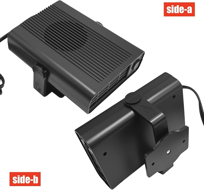 Car Heater, Powerful 2 in1 Portable Car Heater and Cooler 360° Rapid Windshield Defroster & Defogger for Vehicle, 12V Car Heaters Plug-and-Play via Vehicle Power Outlet