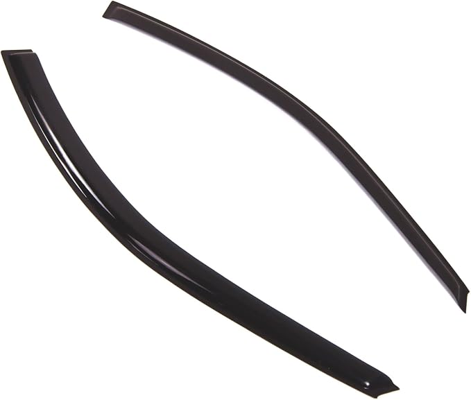 WD2-554 Dark Smoke 2 Pcs Set Window Visor (Outside Mount) Deflector Rain Guard Compatible with 1994-2001 Acura Integra